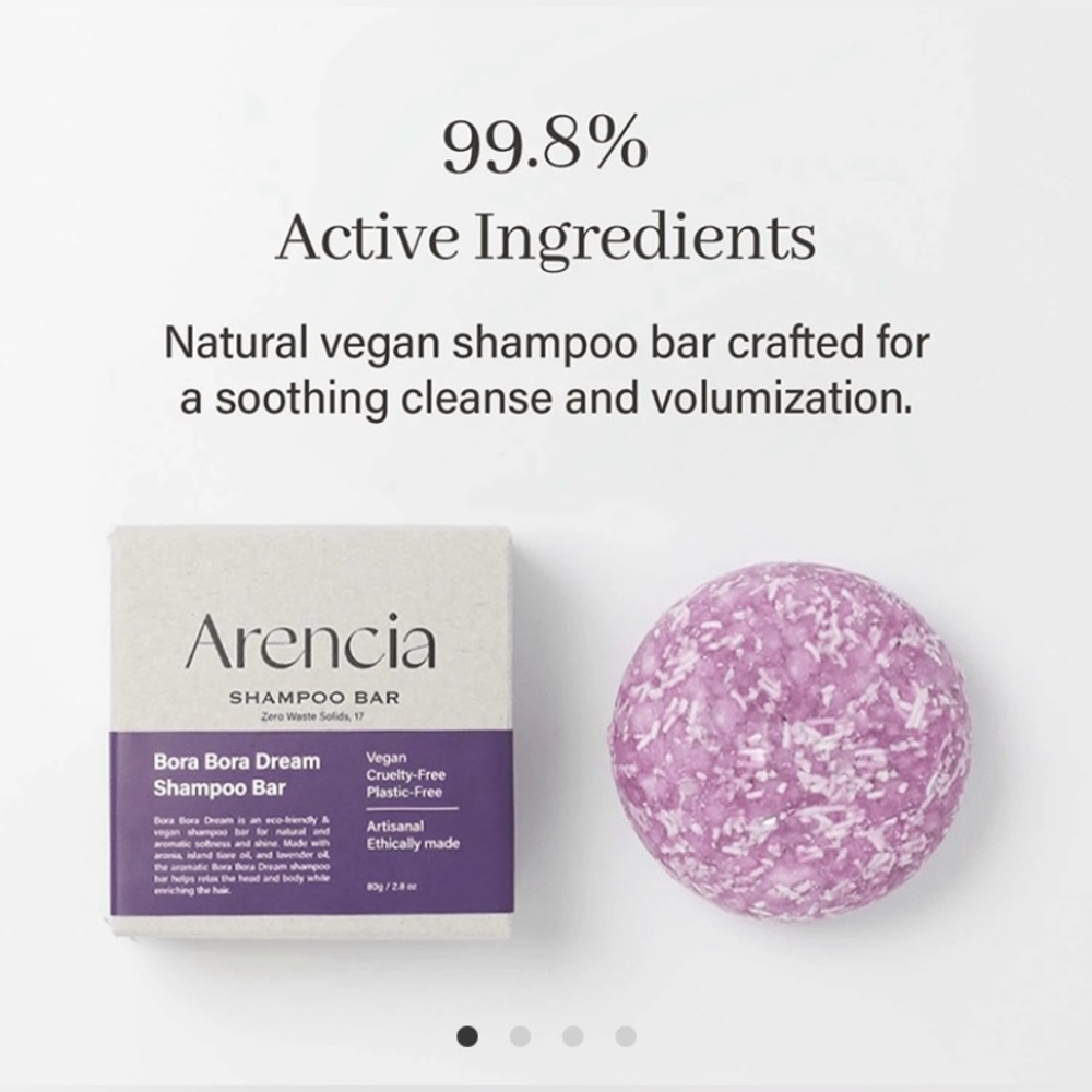 Arencia Bora Bora Dream Shampoo Bar, 2.82 oz. - Picture 2 of 14